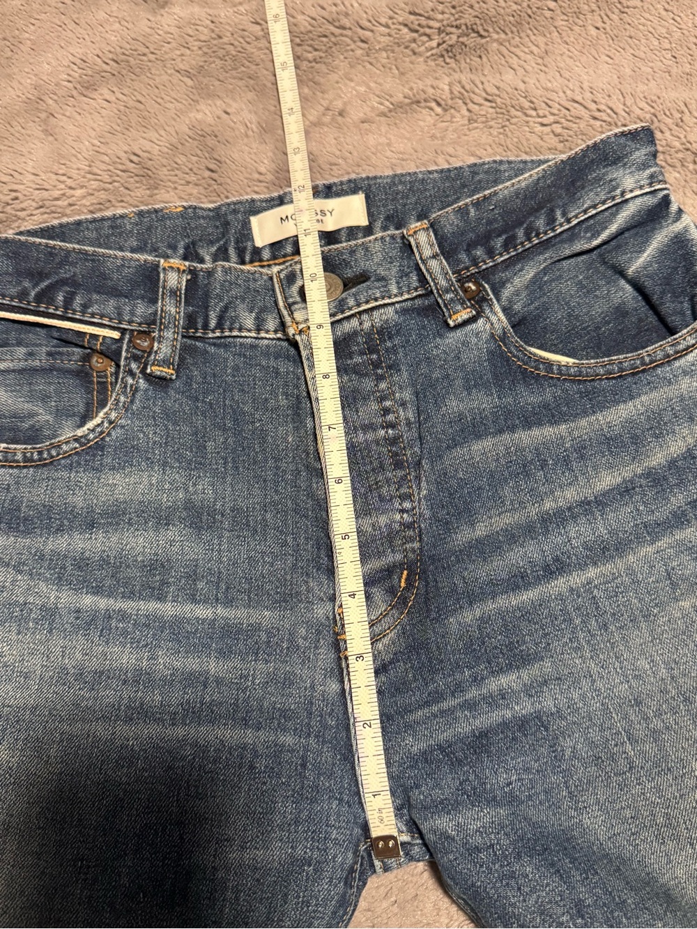 Moussy Vintage Straight Leg Distressed Jeans - Picture 10 of 11